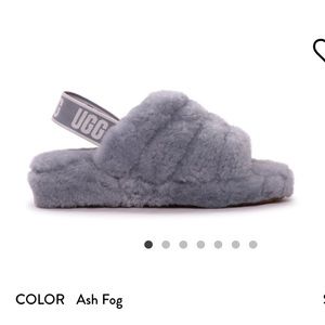 UGG Sheepskin Platform Slippers size 7